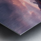 Alpine Glow Upon Waters H2N3P9 55 Metal print