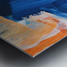 Azure Orange Currents H29PNZ 58 Metal print