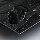 Black Rain Leaves 5H2N9Z 45 Metal print