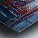 Chromatic Corridor Y2K93H 52 Metal print