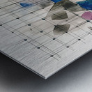 Chromatic Grid Interplay 5Z9N7H 48 Metal print