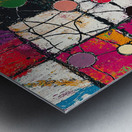 Chromatic Grid Interplay 92HJ8 55 Metal print