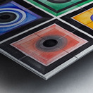 Chromatic Grid Study 29H3N8 52 Metal print