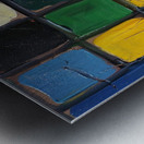 Chromatic Grid Y59H2N 45 Metal print