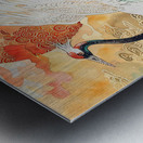 Celestial Crane Dance 7294B2 45 Metal print