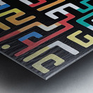 Chromatic Labyrinth 9H3N2P 64 Metal print