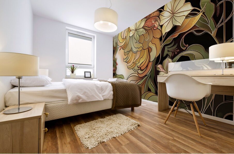 Floral Muse Mural print