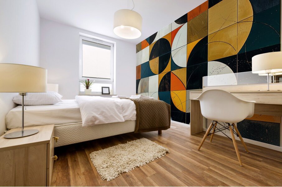 Geometric Harmony Mural print