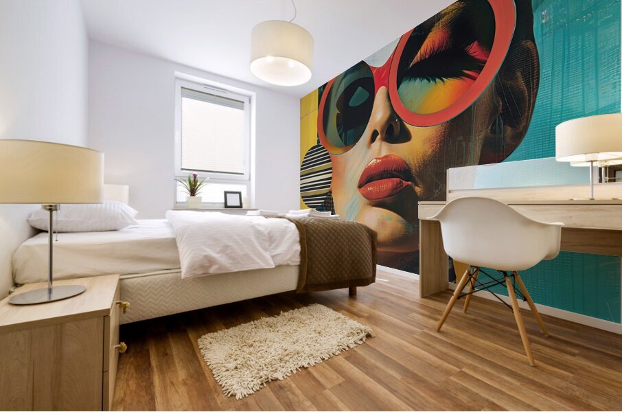 Retro Vision Mural print
