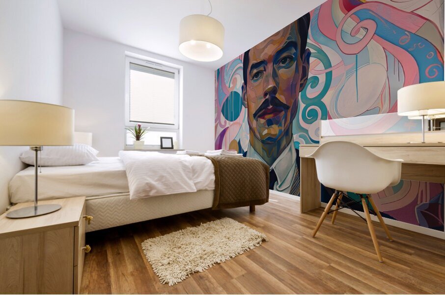 Vibrant Identity: Koloman Moser Mural print