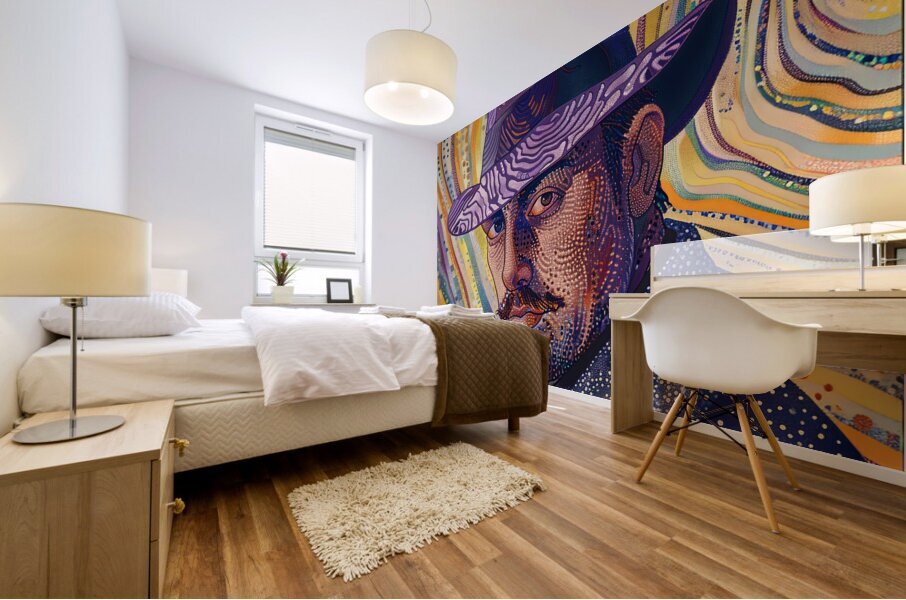 Stippled Enigma Mural print
