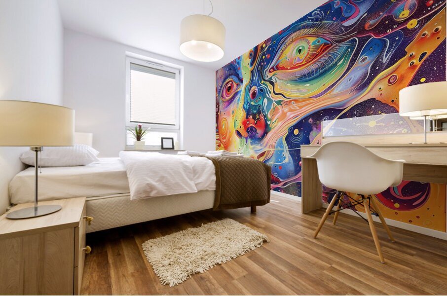 Cosmic Visage  Mural print