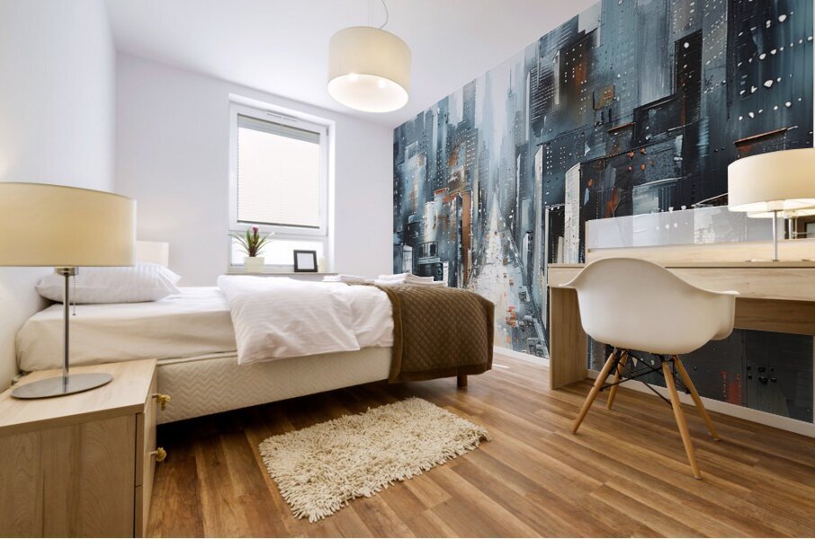 Urban Rain  Mural print