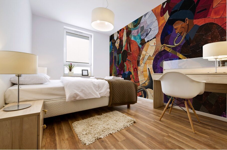Jazz Mosaic Mural print