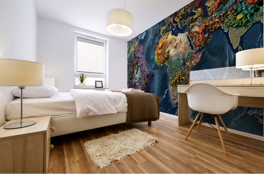 Blooming Earth Mural print