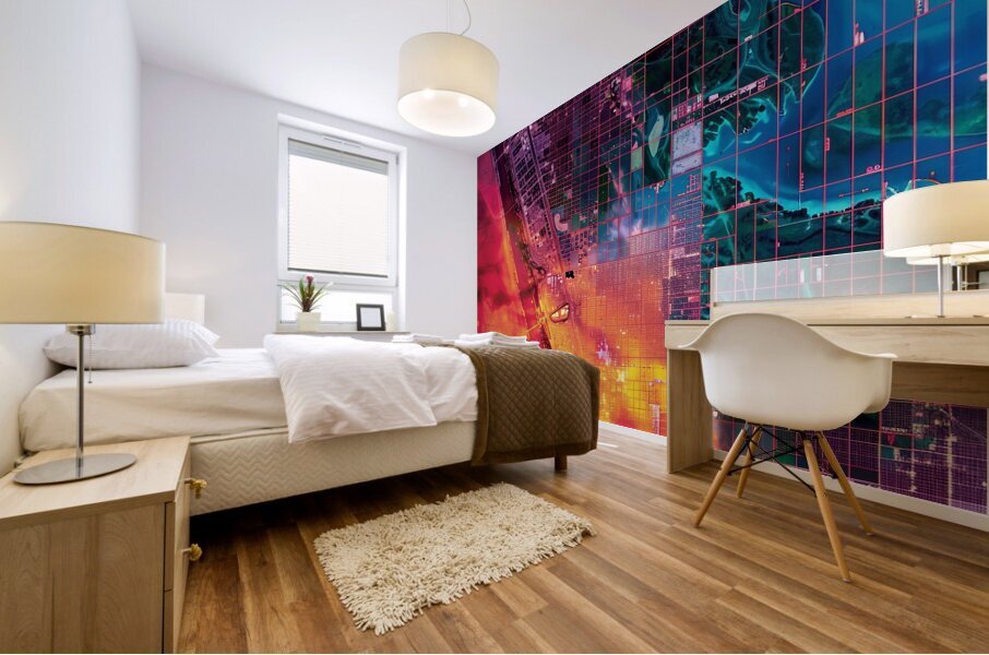 Urban Gradient Mural print