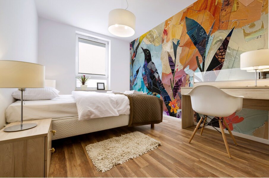 Layered Paper Mural print