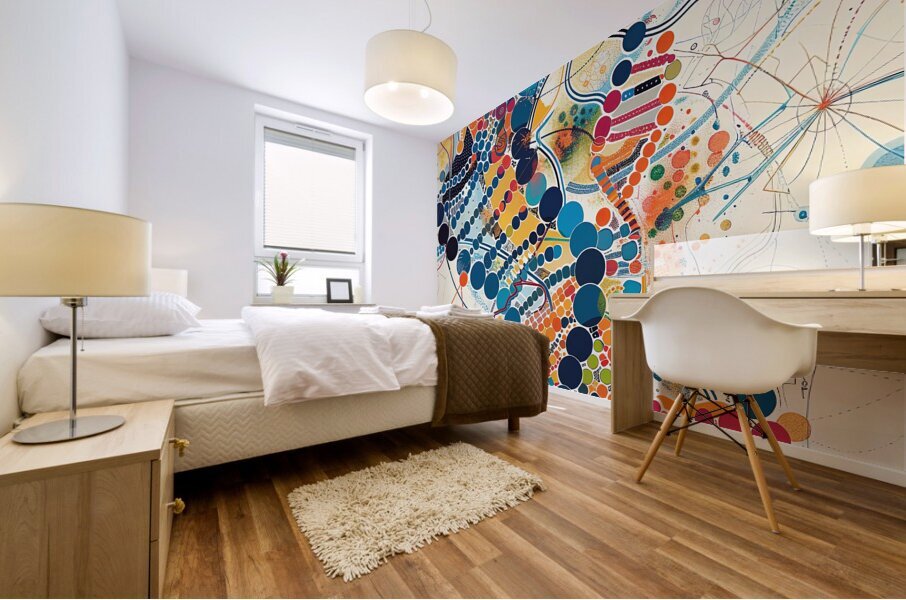 Data Constellations Mural print