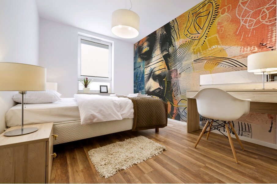 Introspective Echoes Mural print