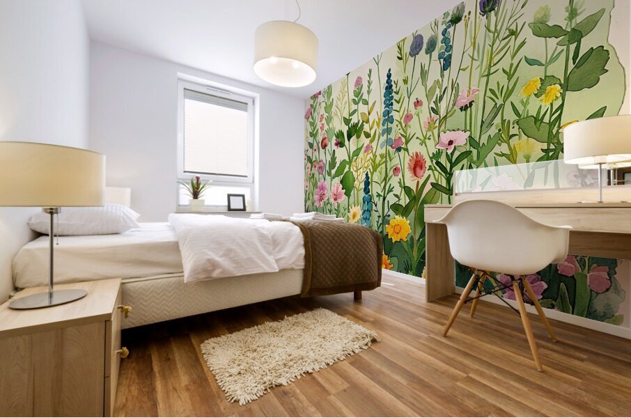 Wildflower Symphony Mural print