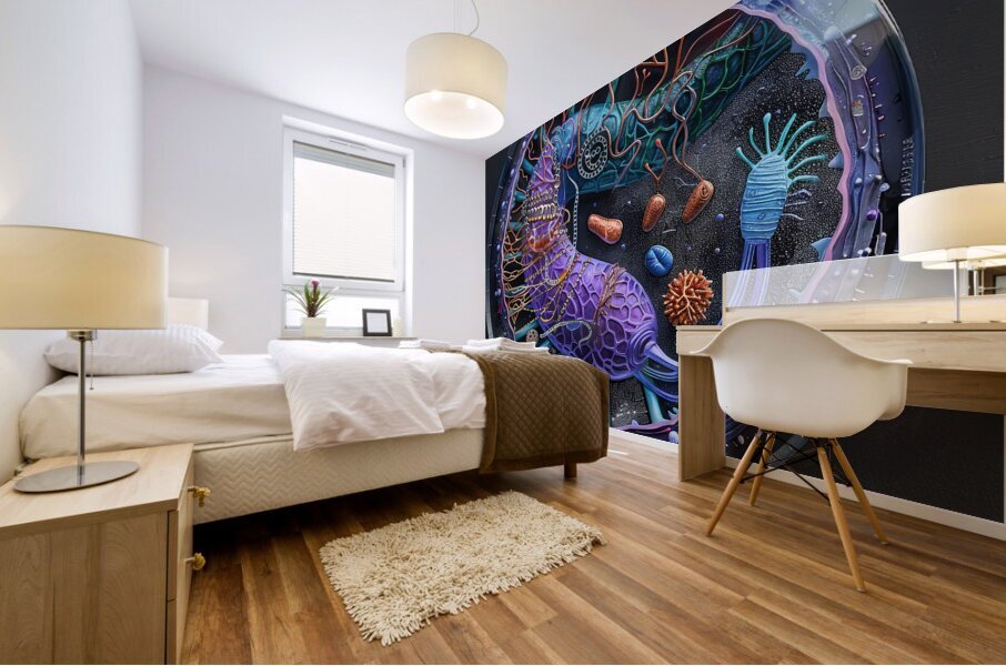 Microscopic Universe Mural print