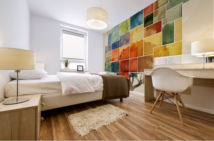 Colorful Data Tree Mural print