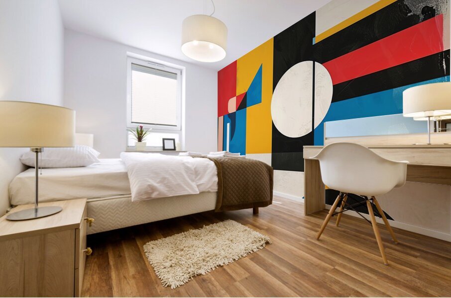 Geometric Harmony Mural print