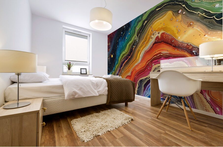 Chromatic Currents Mural print