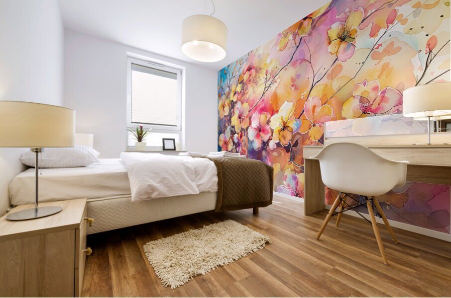 Blooming Harmony Mural print
