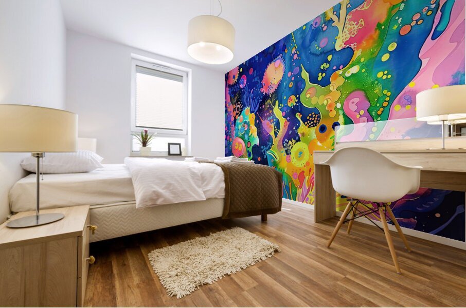 Cosmic Reef Mural print