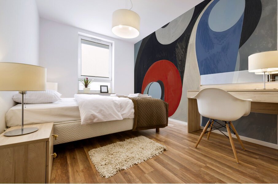 Abstract Circles Dance 7892B 45 Mural print