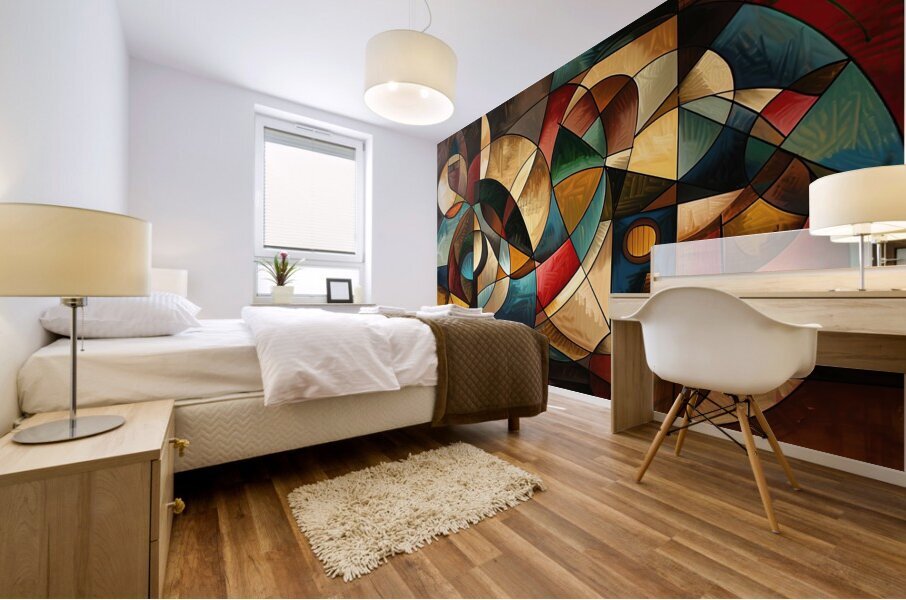 Abstract Interplay 7924B 52 Mural print