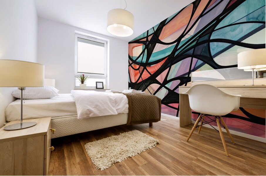 Abstract Intersections 7924B 45 Mural print