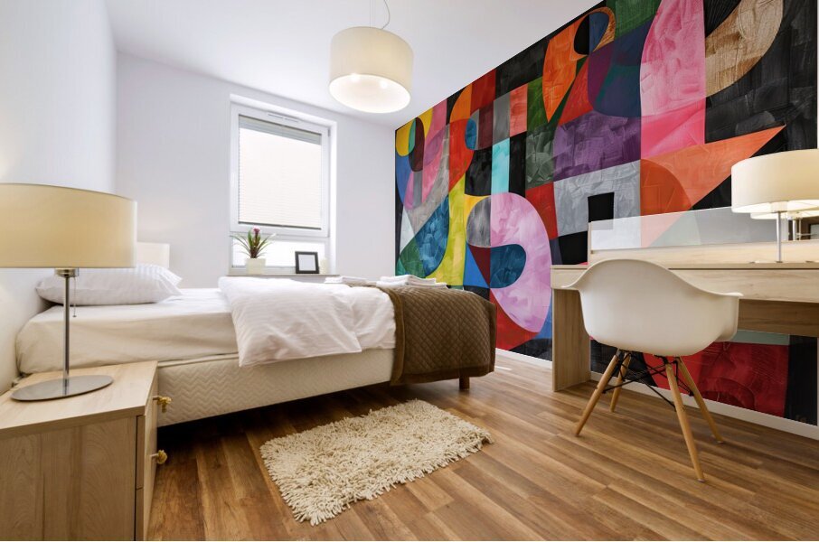 Abstract Interplay 8H29NP 45 Mural print