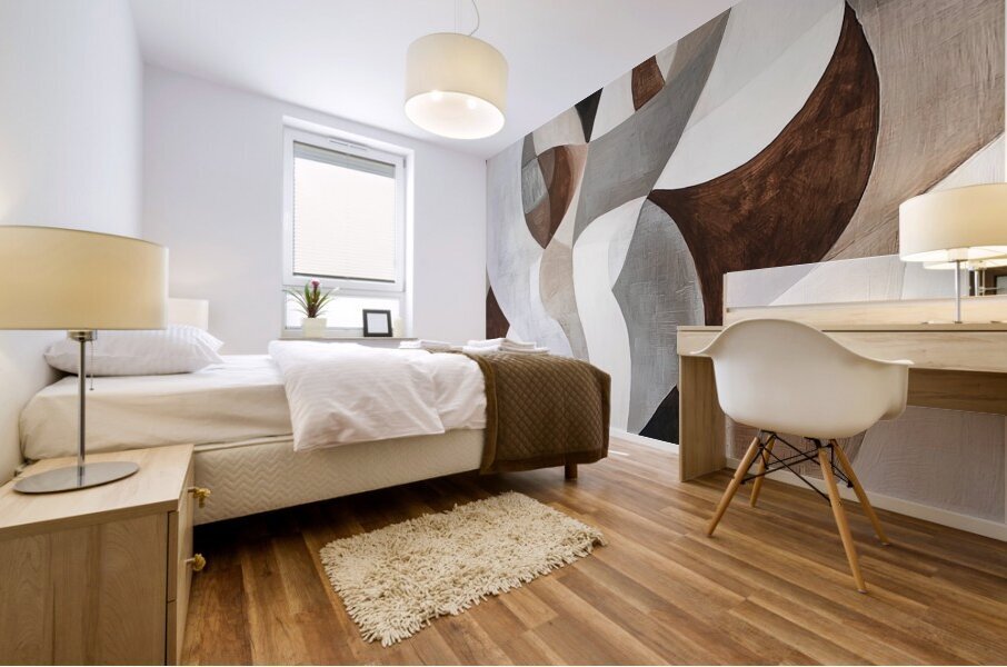 Abstract Forms Intertwined 234HNC 48 Mural print