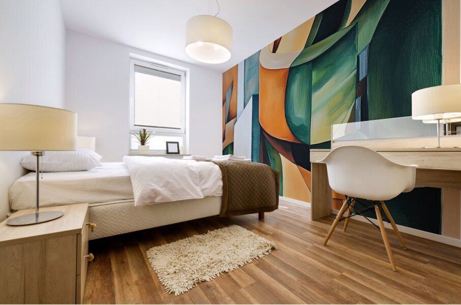 Abstract Forms Interplay H29N3Z 55 Mural print