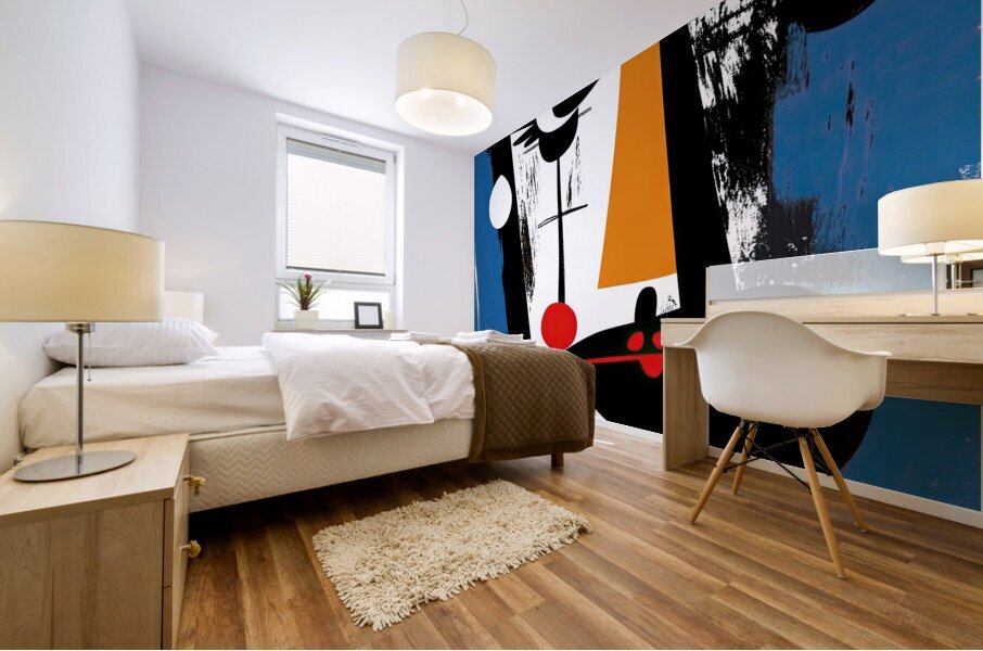 Abstract Visage 7H3N2P 55 Mural print