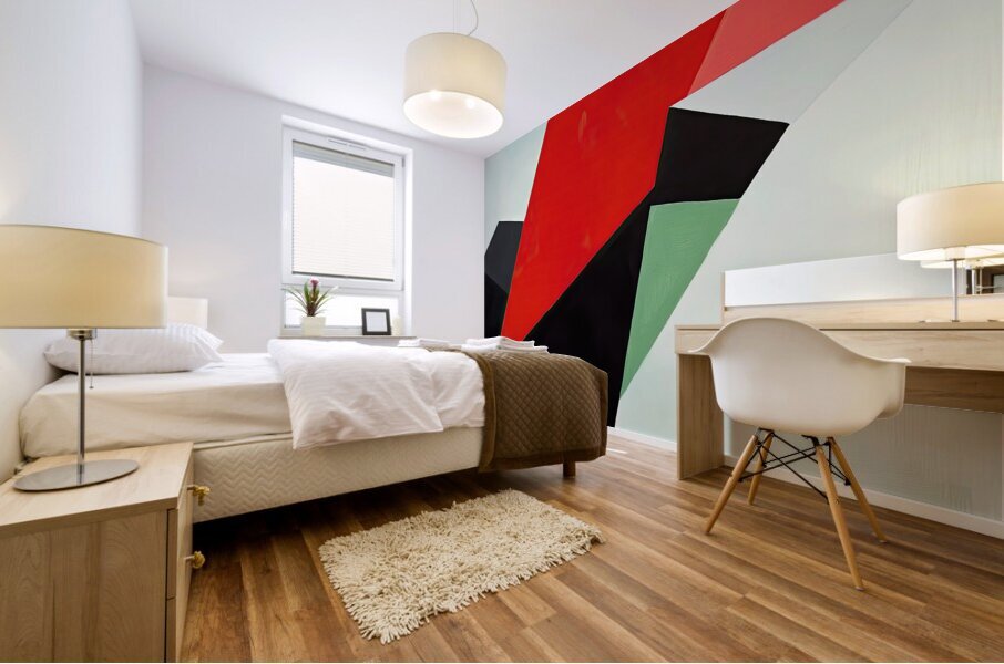 Angular Color Study H2N9P4 62 Mural print
