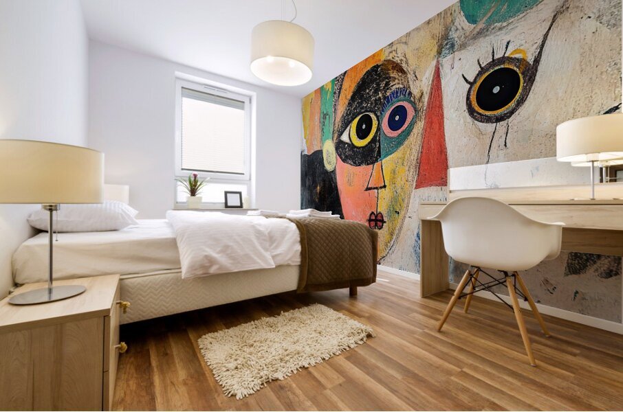 Abstract Faces Y29KHP 47 Mural print