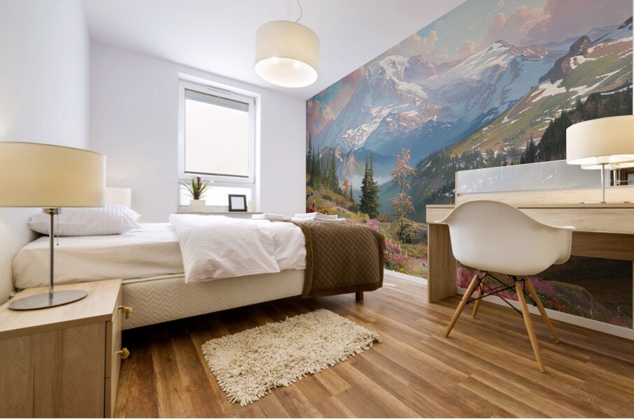 Alpine Bloom 7H29PZ 45 Mural print