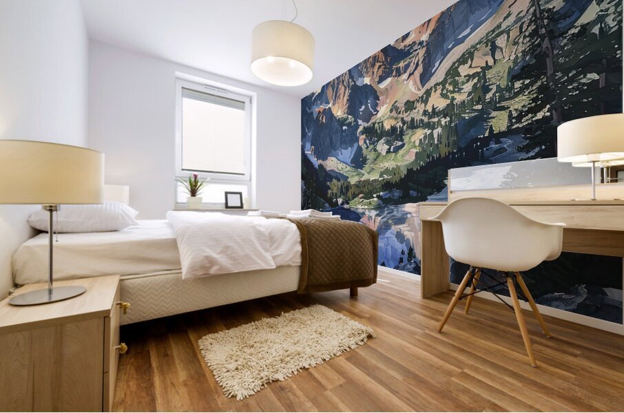 Alpine Reflection 8H29P7 48 Mural print