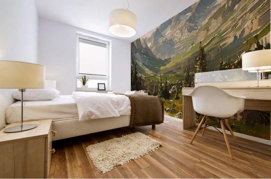 Alpine Vista 7H29P4 45 Mural print