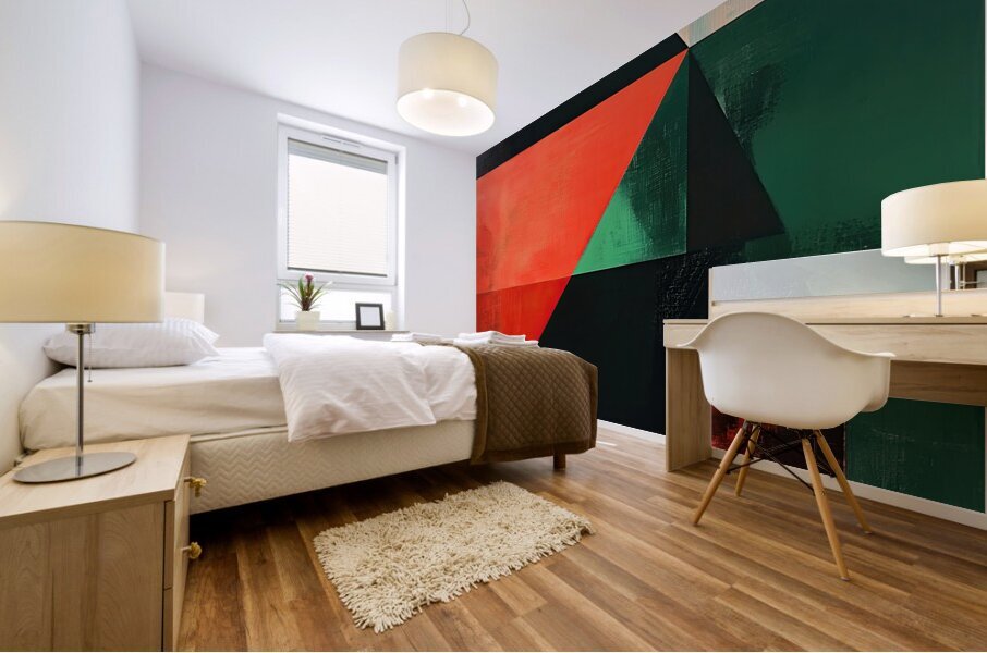 Angular Chromatics 7H3N2P 53 Mural print