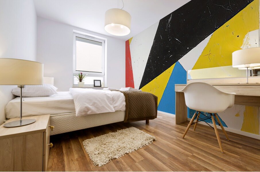 Angular Chromatic Study 7P3H2N 58 Mural print