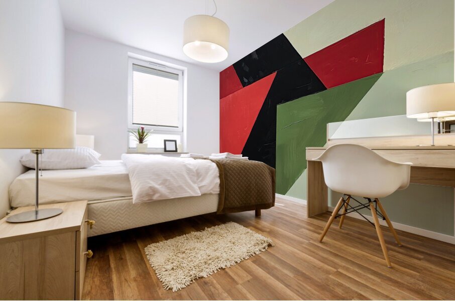 Angular Color Study 238HJZ 45 Mural print