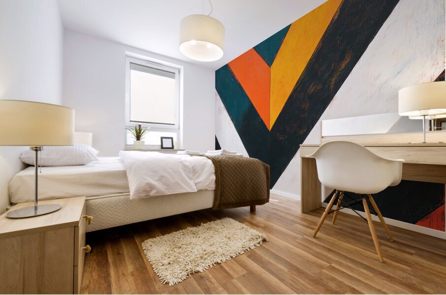 Angular Color Study H2N9P4 55 Mural print