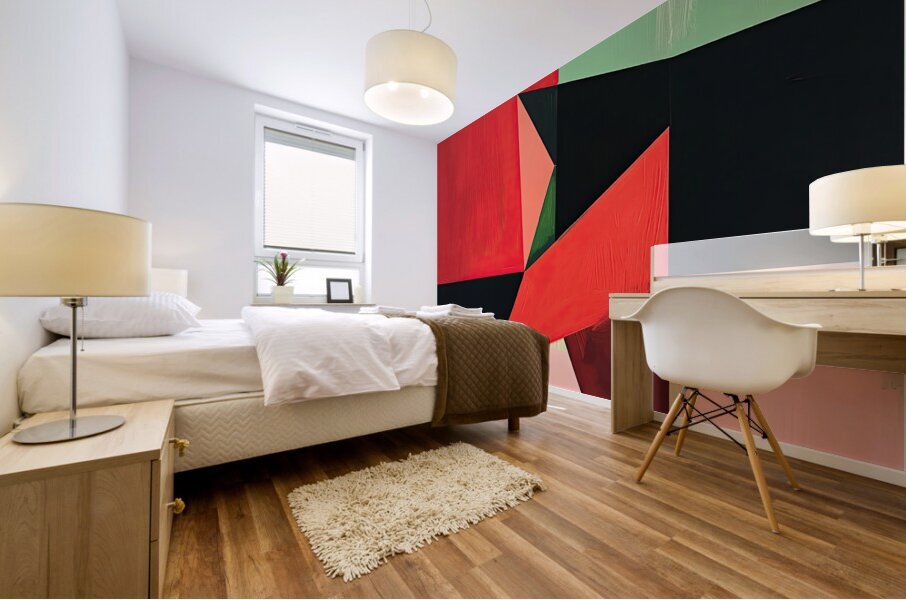 Angular Interplay ZP92HJ 52 Mural print