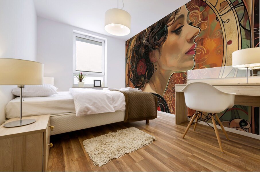 Art Nouveau Muse 7294HB 50 Mural print