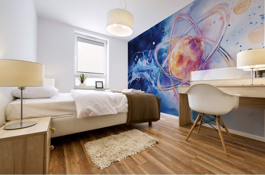 Atomic Dance Across Cosmos 7P9N8 58 Mural print