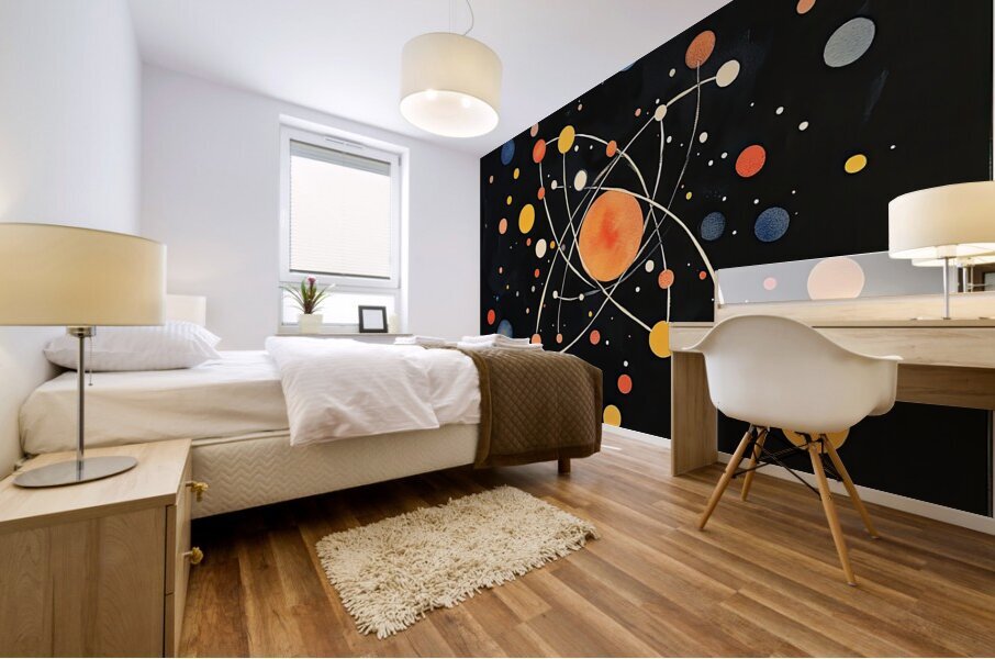 Atomic Dance Across Void 7P3H2N 49 Mural print